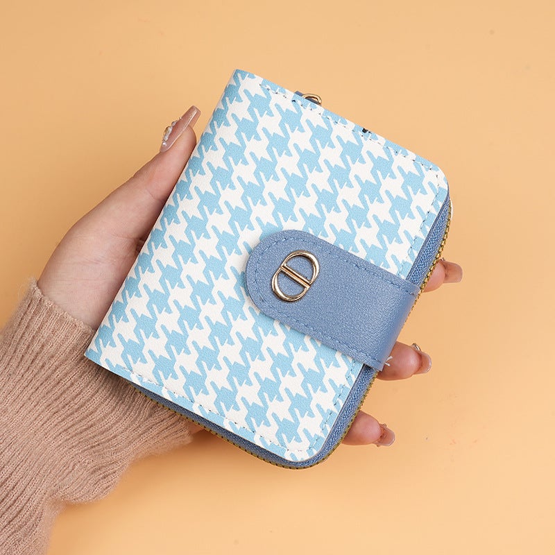 Multifunctional Solid Color PU Leather Wallet, RFID Blocking Design Portable Daily Storage Purse for Cards Cash Coin Business Use - Image 1