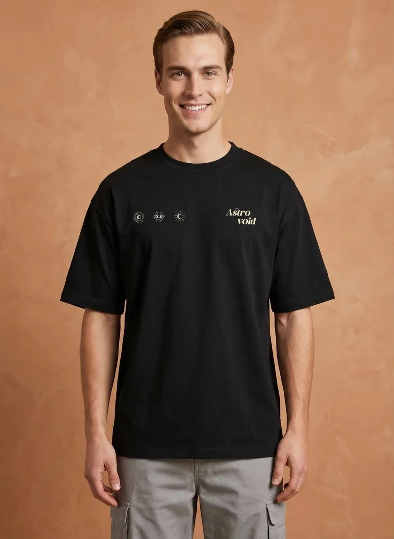 Men Oversized Graphic Printed T-shirt