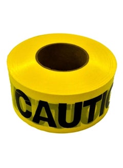 C.H. Hanson Weatherproof and Elastic Caution Barricade Tape Yellow 0.75 X 305 m 19000  - Image 2