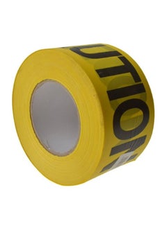 C.H. Hanson Weatherproof and Elastic Caution Barricade Tape Yellow 0.75 X 305 m 19000  - Image 4