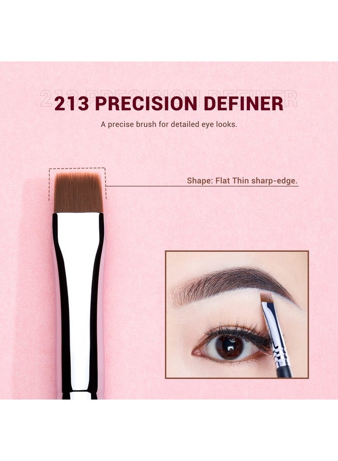 جيساب طقم فرشاة مكياج احترافية لتحديد الحواجب بدقة ونحت وفرش سبولي بزاوية مسطحة وشعيرات صناعية خالية من القسوة 3 قطعة T326 - Image 4