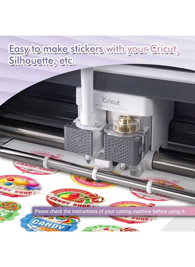 KOALA PAPER Koala Printable Vinyl Sticker Paper For Inkjet Printer 50 Sheets White Glossy Sticker Paper Waterproof Sticker Printer Paper 8.5X11 Inch Tearresistant Removable - Image 3