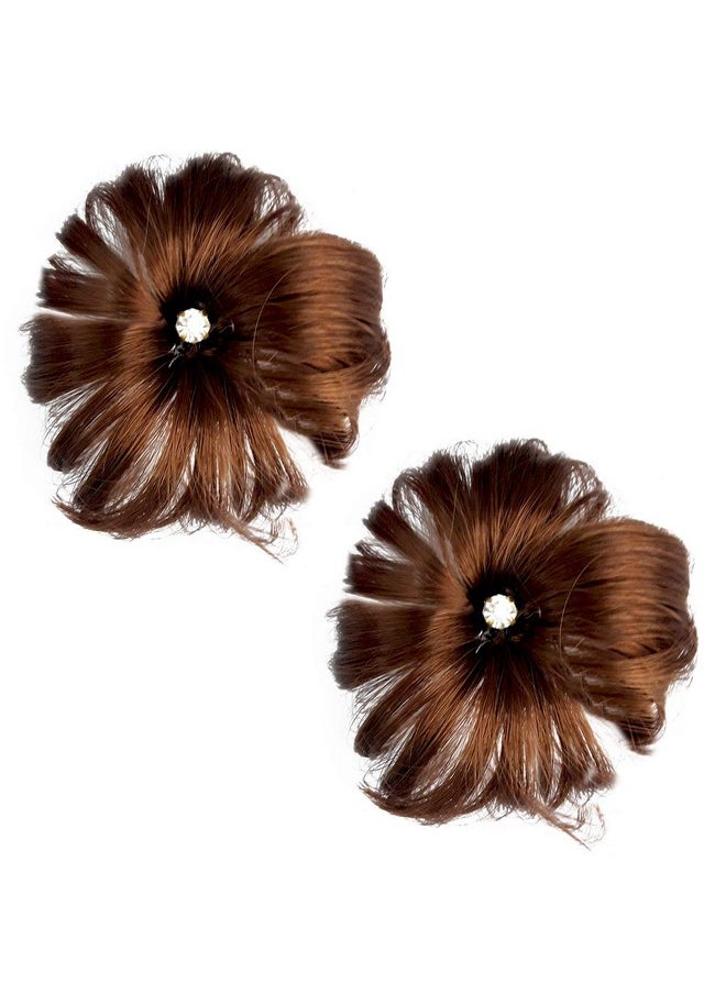 Rapidsflow - Rapidsflow® Hair Accessories For Kids Girls For Wedding Hair Decoration/Birthday party Accessories (Medium Brown) - Image 1