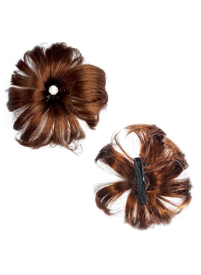 Rapidsflow - Rapidsflow® Hair Accessories For Kids Girls For Wedding Hair Decoration/Birthday party Accessories (Medium Brown) - Image 1