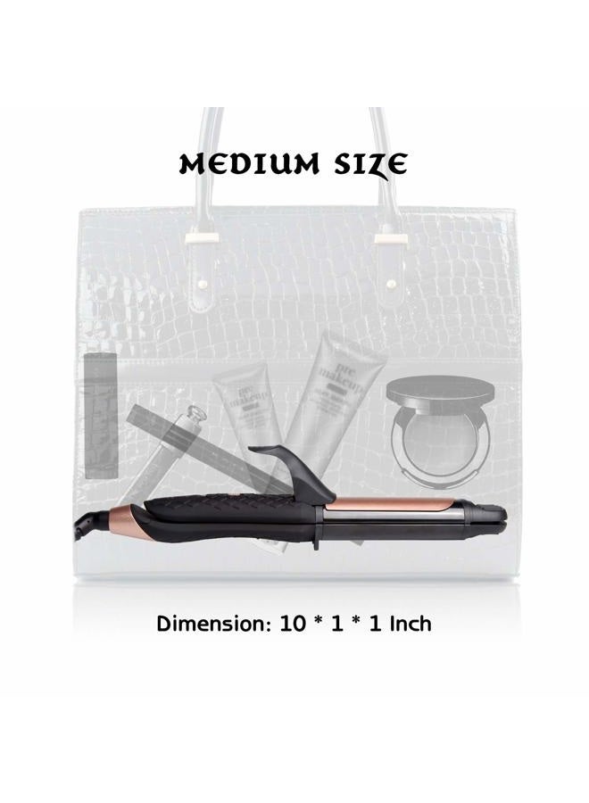amovee Travel Curling Iron, Hair Straightener and Curler in One, Flat Iron Curling Iron in One, Dual Voltage Europe Travel Essentials for Women(Black) - Image 2