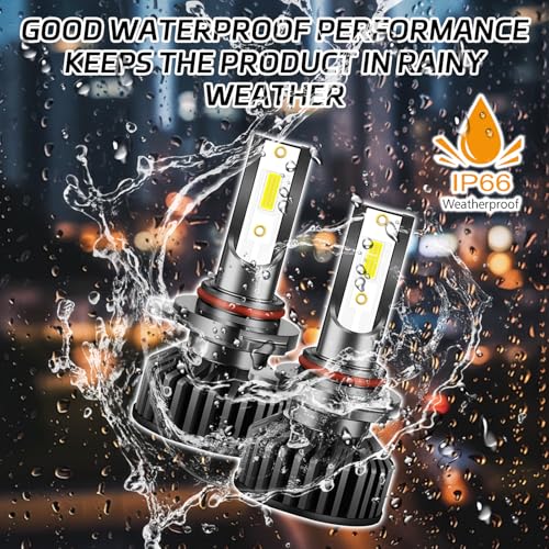 HHZL 9006 Light Bulbs Compatible for 2006-2015 Toyota RAV4 Super Brightness 6000K Car Front led Headlight With Built-In Driver, High and Low Beam Fog Light Bulbs Replacement, Plug and Play - Pack of 2 - Image 3