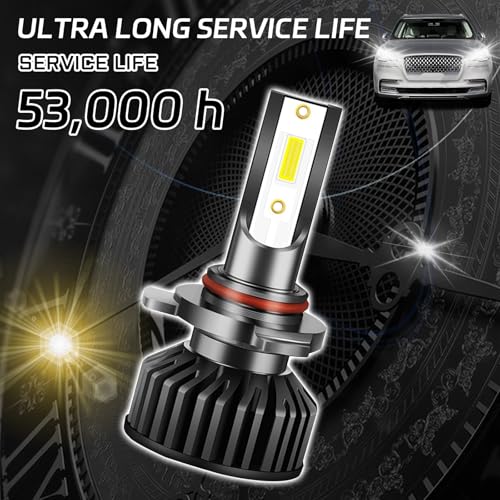 HHZL 9006 Light Bulbs Compatible for 2006-2015 Toyota RAV4 Super Brightness 6000K Car Front led Headlight With Built-In Driver, High and Low Beam Fog Light Bulbs Replacement, Plug and Play - Pack of 2 - Image 4
