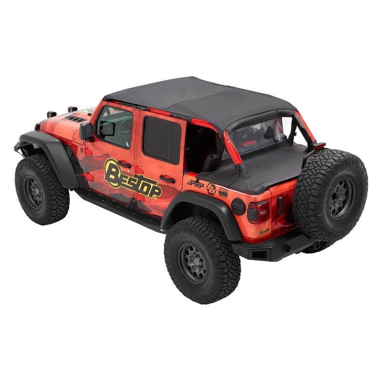 Bestop5261035 Header Safari Bikini  1820 Wrangler JL 4Door Black Diamond