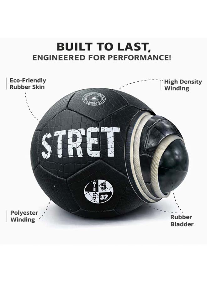 ELAN Street Hero / Street Pup PVC Football, Official Size 5, High-Cladding Diamond Texture Surface, Machine Stitched All-Weather Soccer Ball - Image 5
