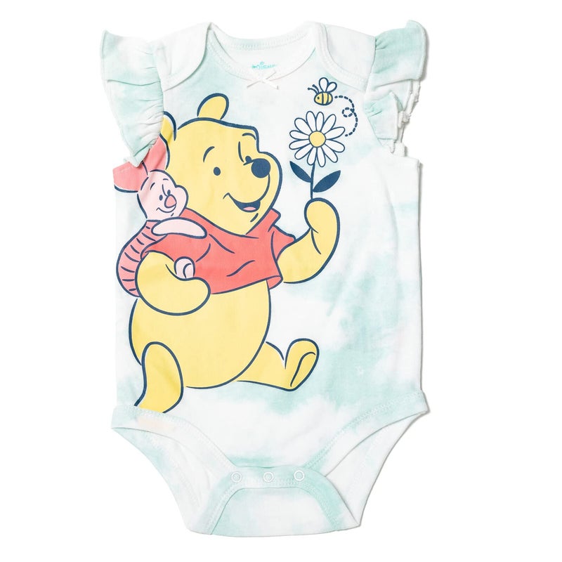 Disney Winnie the Pooh Eeyore Tigger Newborn Baby Girls 5 Pack Bodysuits Newborn - Image 3