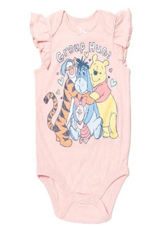 Disney Disney Tigger Winnie the Pooh Eeyore Newborn Baby Girls 5 Pack Cuddly Bodysuits Multi Newborn  - Image 5
