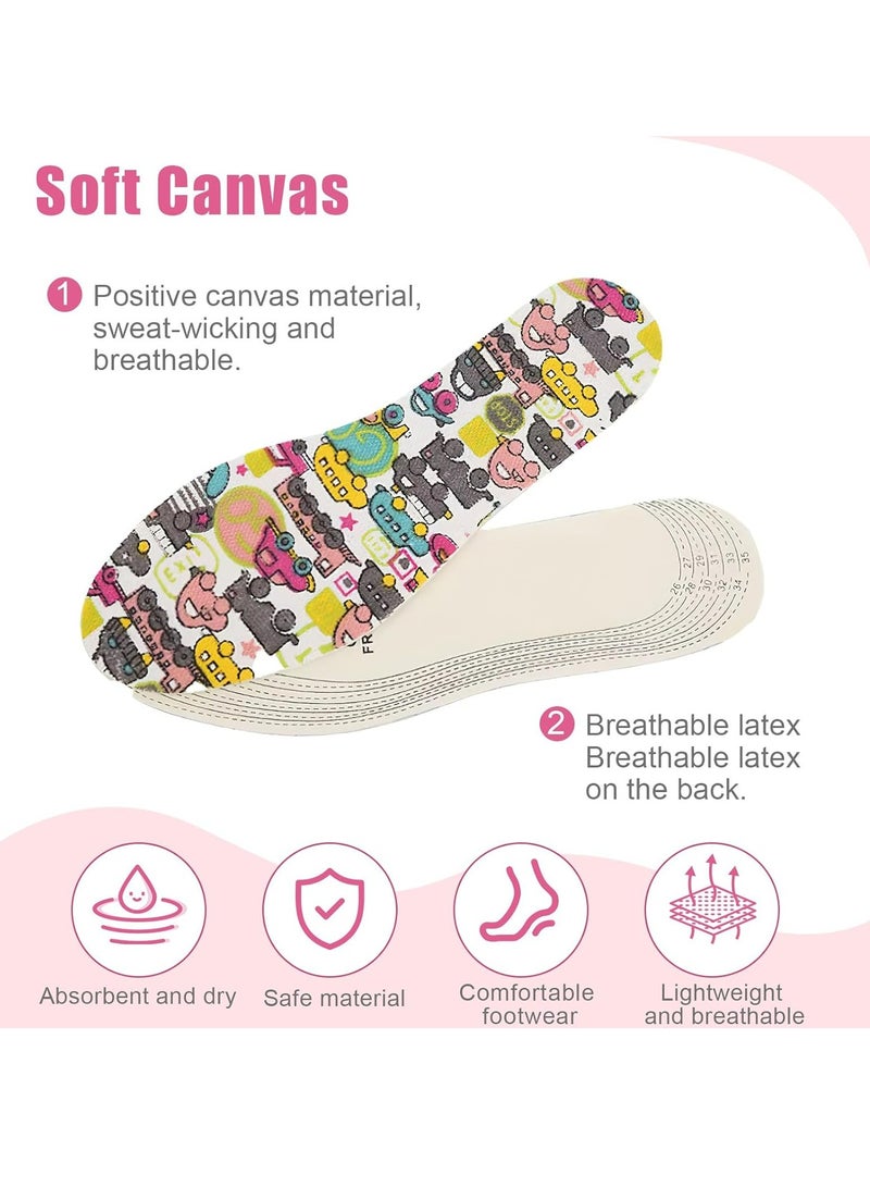 أوزيغالور 6 زوجًا من الأصابع القابلة للغسل للأطفال، داخلات أحذية لطيفة للأطفال الصغار للاستبدال اليومي - Image 4