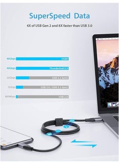 XLT USB 4.0 Cable Type C to Type C Compatible with Thunderbolt 3 4, USB C Device - 1.8M  - Image 3