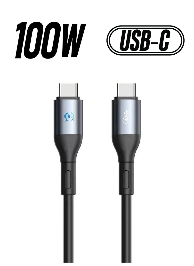 XLT - USB 4.0 Cable Type C to Type C Compatible with Thunderbolt 3 4, USB C Device - 1.8M - Image 1