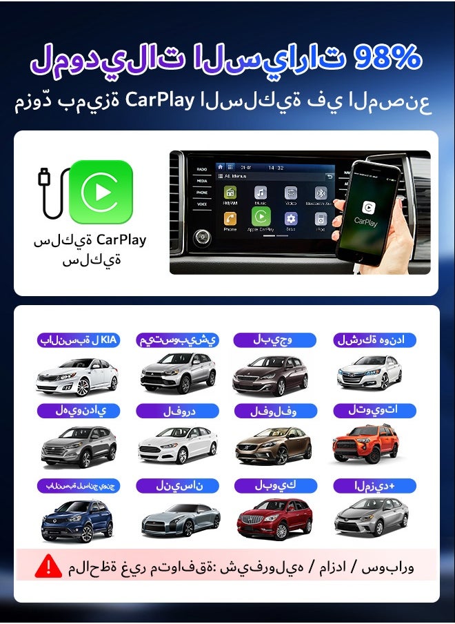 كار لينكيت كارلينكيت 2025 سيارة التلفزيون دونجل هدمي محول التلفزيون عصا محول السلكية كاربلاي إلى هدمي الإخراج ل أمز النار التلفزيون عصا سلسلة 1080 وعاء  - Image 2