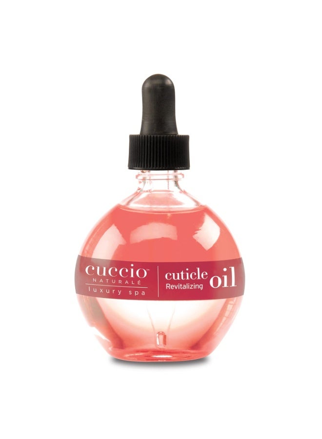 Cuccio Naturale Revitalizing Cuticle Oil - Hydrating Oil For Repaired Cuticles Overnight - Remedy For Damaged Skin And Thin Nails - Paraben Free, Cruelty-Free Formula - Pomegranate And Fig - 2.5 Oz