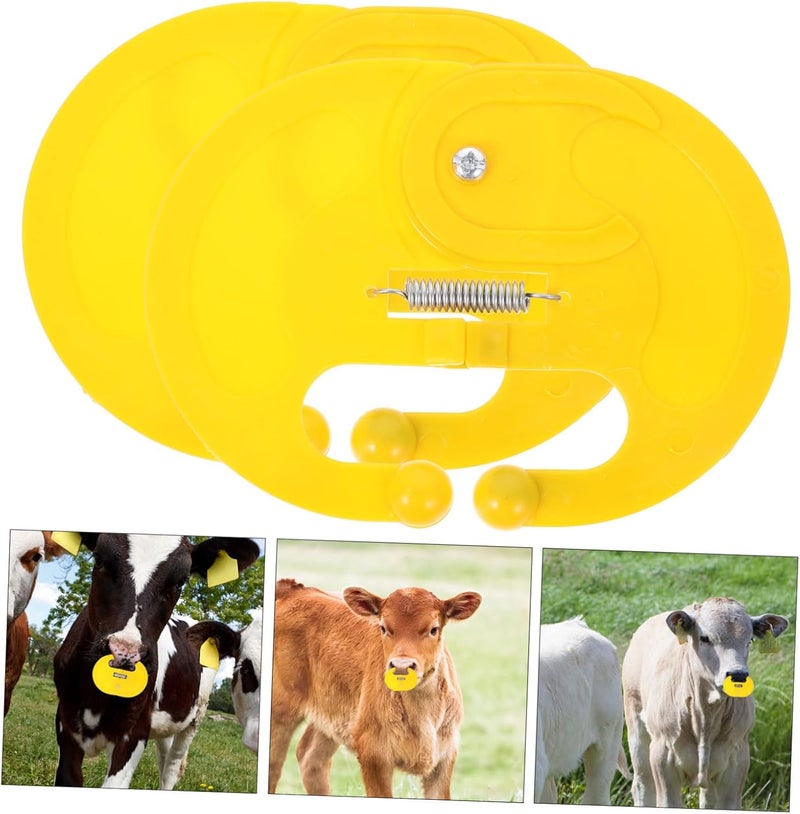 10pcs Plastic Calf Weaner Nose Rings Cattle Weaning Tool with Safe Nose Clip Design for Easy Calf and Livestock Weaning Farms - Image 4