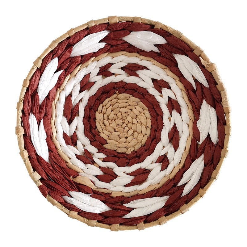 Straw Wall Decoration Background Wall Decoration Ethnic Style Moroccan Style Sofa Bedside Wall Hanging - Image 5
