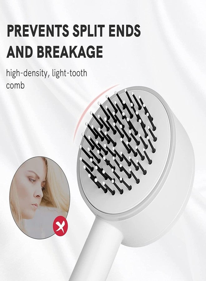 BIRZAR Portable Hair Comb 3D Central Airbag Hair Brush for Long Short Thick Thin Curly Straight Wavy Dry Self Cleaning Hair brushe for Women Men All Hair Types Perfect for daily hair styling - Image 4