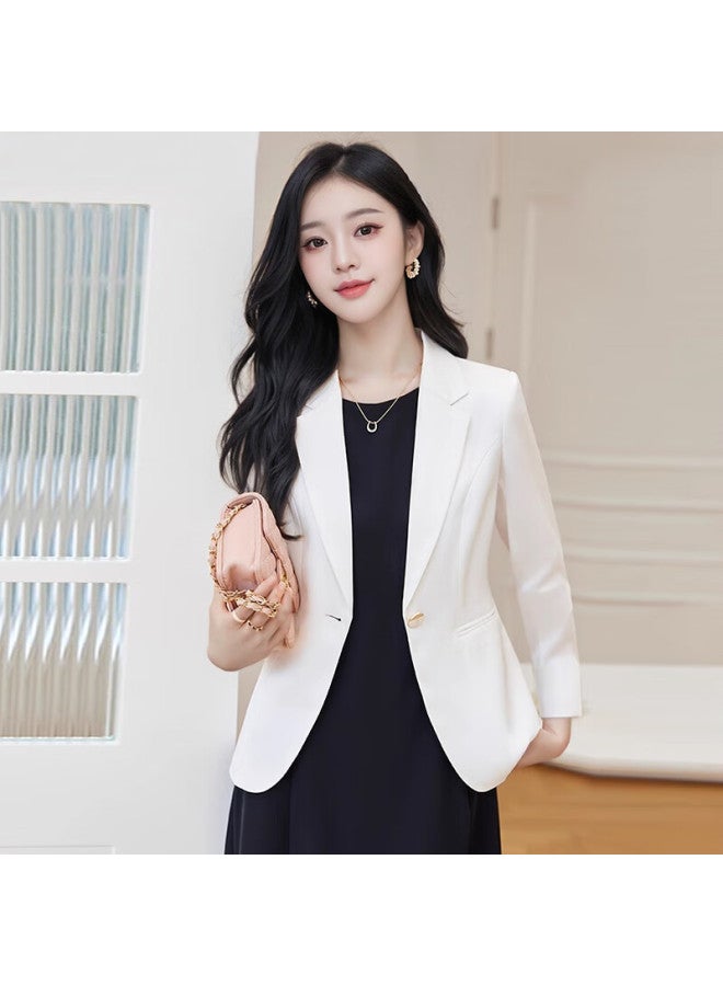 Teluoman Summer Suit Vest Dress Sleeveless Simple Medium And Long Slim Fit Basic Commuting A-line Dress - Image 5