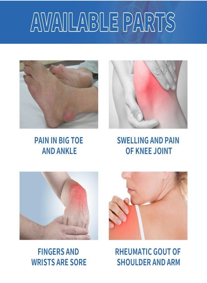 SOUTH MOON - Pain Relief Cream，Healing Ointment for Gout, Gout Pain Relief Ointment Toe Joint Valgus Corrector Cream, Bunion Toe Stiffness Relief Cream, Gout and You Pain Relief Cream - Image 1