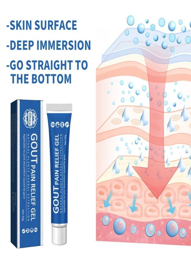 SOUTH MOON - Pain Relief Cream，Healing Ointment for Gout, Gout Pain Relief Ointment Toe Joint Valgus Corrector Cream, Bunion Toe Stiffness Relief Cream, Gout and You Pain Relief Cream - Image 1