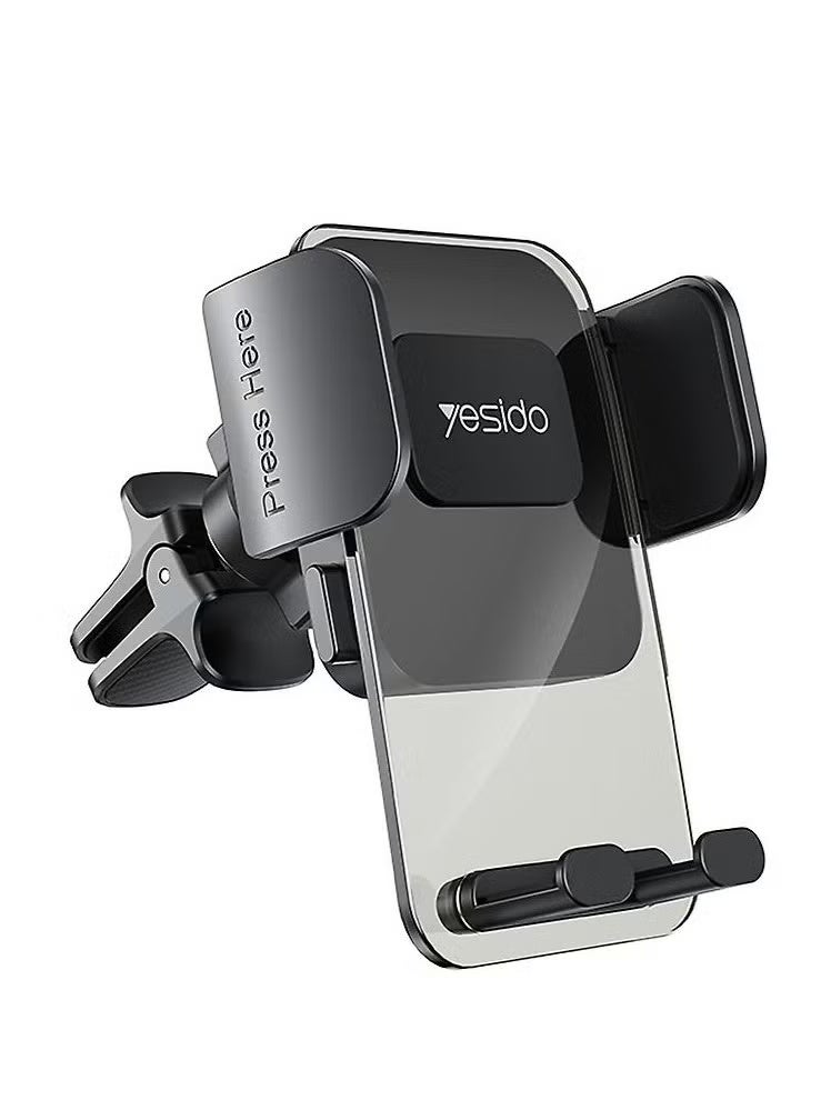 Yesido C163 Air Vent Transparent Car Mount Phone Holder" - Image 1