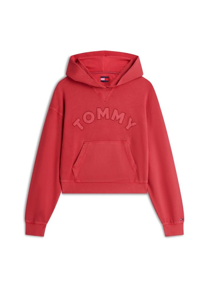 TOMMY JEANS Boxy Washed Terry Hoody - Image 5
