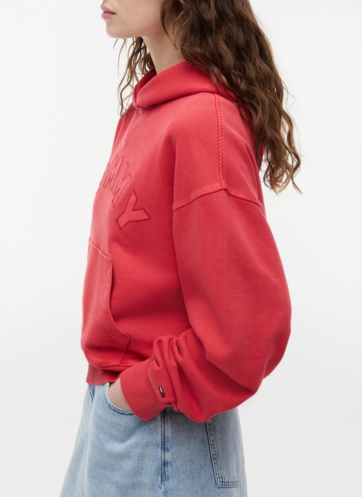 TOMMY JEANS Boxy Washed Terry Hoody - Image 3