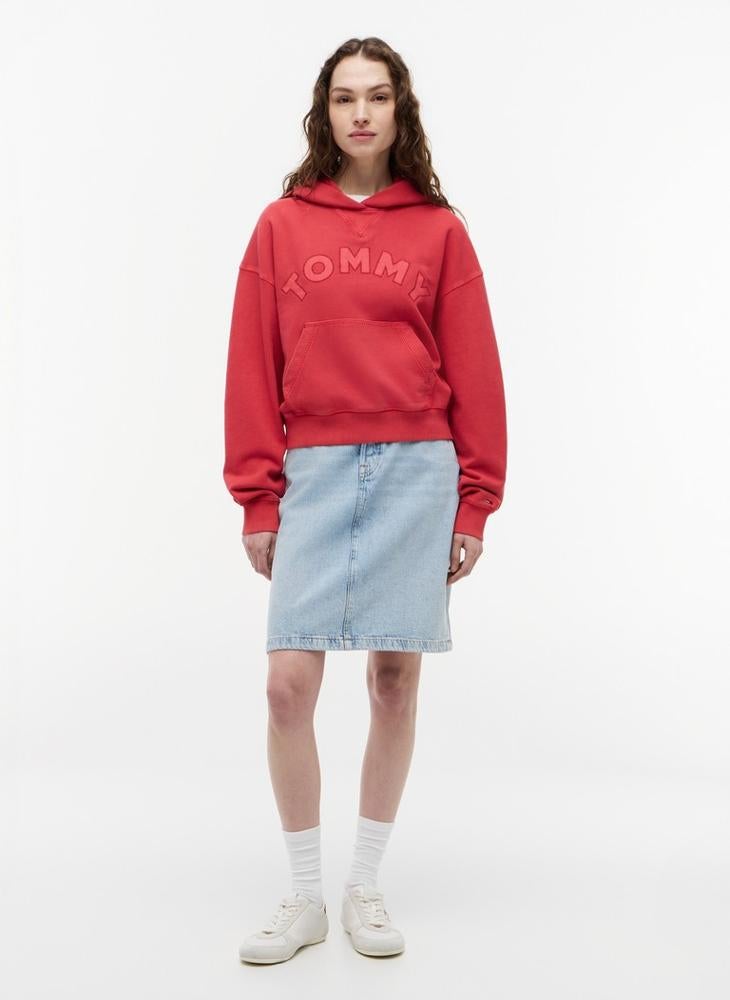 TOMMY JEANS Boxy Washed Terry Hoody - Image 4