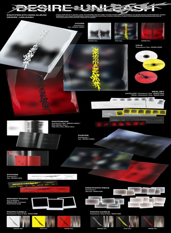 Koread ألبوم ENHYPEN DESIRE UNLEASH المصغر السادس (كتاب الصور - نسخة YOU) - Image 2