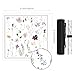 Deyimmei Mahjong Mat for Table  NonSlip Mahjong Table Cover with Storage Pockets Perfect Mahjong Accessories  Gifts for Women Men and Mahjong Enthusiasts Floral Watercolor - Image 4