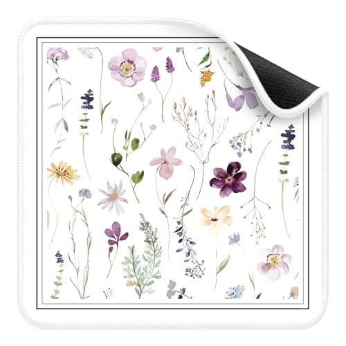 Deyimmei Mahjong Mat for Table  NonSlip Mahjong Table Cover with Storage Pockets Perfect Mahjong Accessories  Gifts for Women Men and Mahjong Enthusiasts Floral Watercolor - Image 1