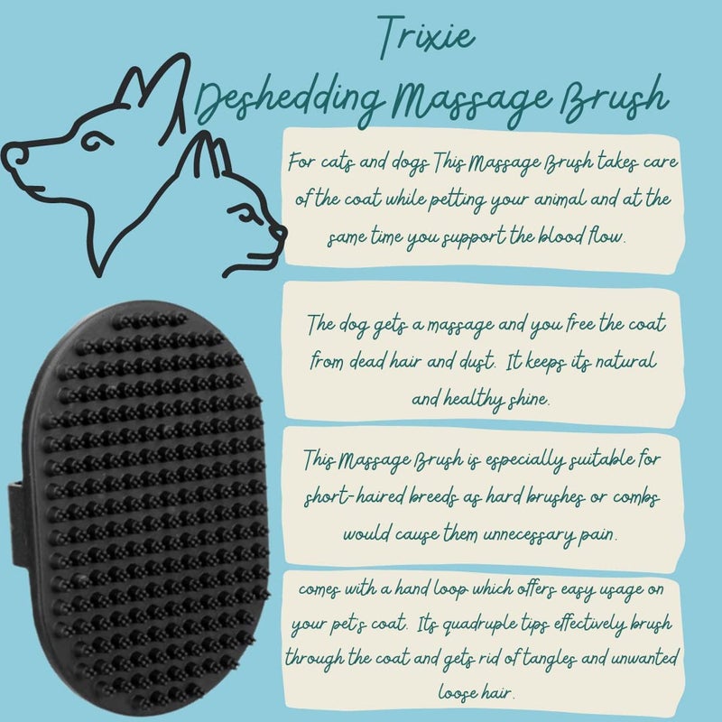 Andis Combo Of 4 Summer Collection Andis Standard Deshedding Tool For Pets Anti-Slip,Easy-Grip Reduces Shedding,Standard Steel Dog Comb 7.5" Angles,Mats,Deshedding Massage Brush For Dogs And Cats Coat - Image 3