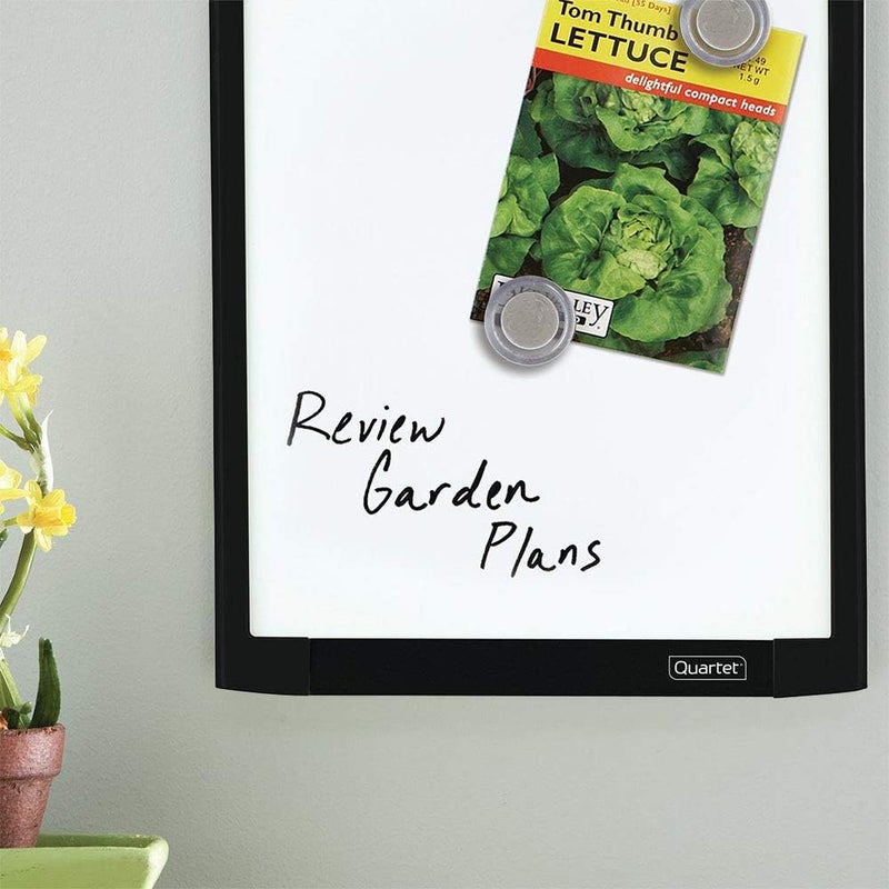 Quartet Magnetic Whiteboard 812 x 11 White Board for Wall Dry Erase Board for Kids Perfect for Home Office  Home School Supplies 1 Dry Erase Marker 2 Magnets Black Frame MHOW8511BK - Image 2