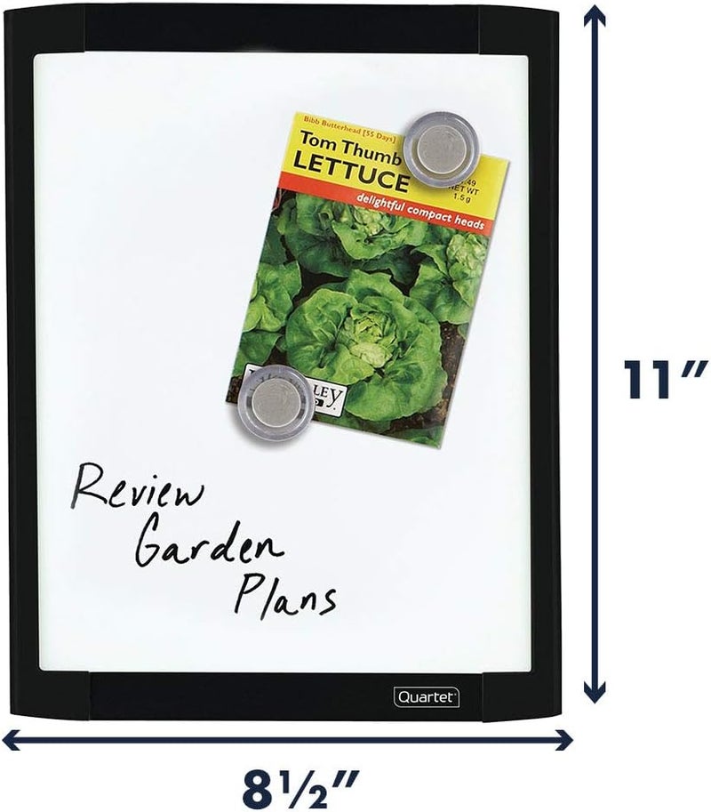 Quartet Magnetic Whiteboard 812 x 11 White Board for Wall Dry Erase Board for Kids Perfect for Home Office  Home School Supplies 1 Dry Erase Marker 2 Magnets Black Frame MHOW8511BK - Image 5