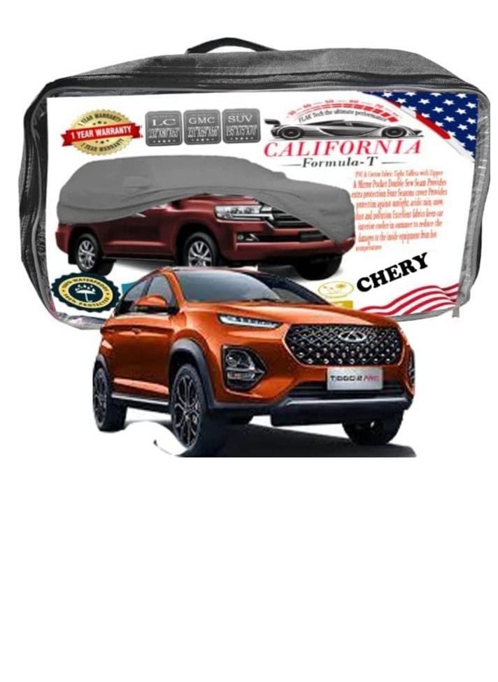 California formula-T California Car body Cover Windproof  Scratch Resistant Cover with Working Gloves CHERY TIGGO 2 PRO 