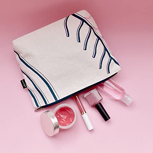 Ecoright Makeup Pouch for Girls, Canvas Cosmetic Pouch for Women, Small Pouches for Women (Pack of 2) - Image 2
