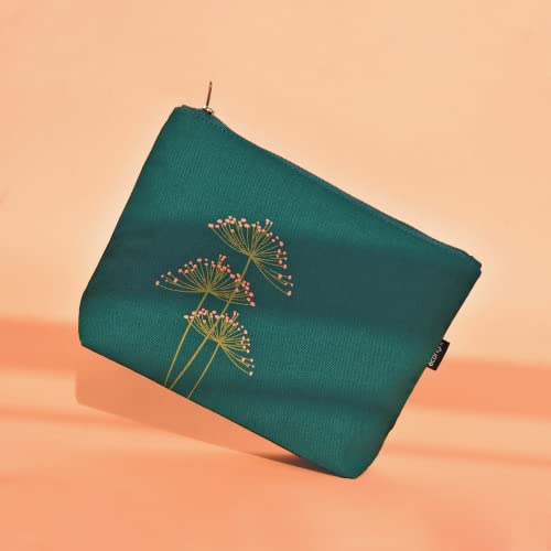 Ecoright Makeup Pouch for Girls, Canvas Cosmetic Pouch for Women, Small Pouches for Women (Pack of 2) - Image 5