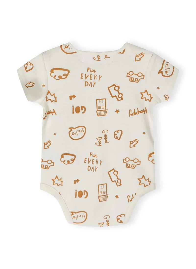 MINOTI 4-Pack Short Sleeve Baby Bodysuits