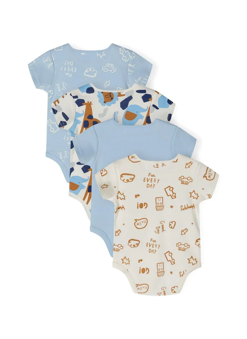 مينوتي Baby 4 Pack Short Sleeve Bodysuits