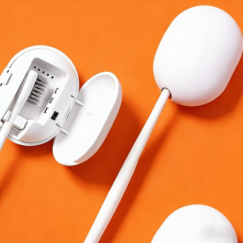 White Portable Wall Mountable Toothbrush Holder USB Rechargeable Sterilizer Stand With Cleaning Function For Home And Travel - Image 2