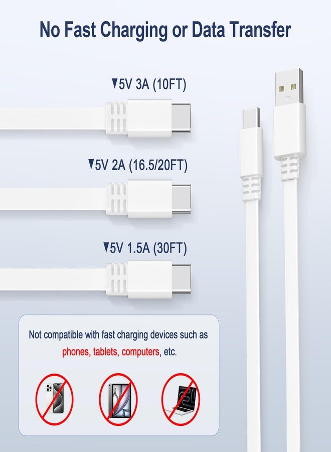 Itramax Flat USB C Extension Cable 20FT/2Pack,Extra Long USB A to USBC Charging Power Cord for Blink Mini 2/Outdoor 4,Ring Pan-Tilt Indoor Cam,eufy Cam S3 Pro,SoloCam S340/S350/S220/C210,EZVIZ H6c 2K - Image 5