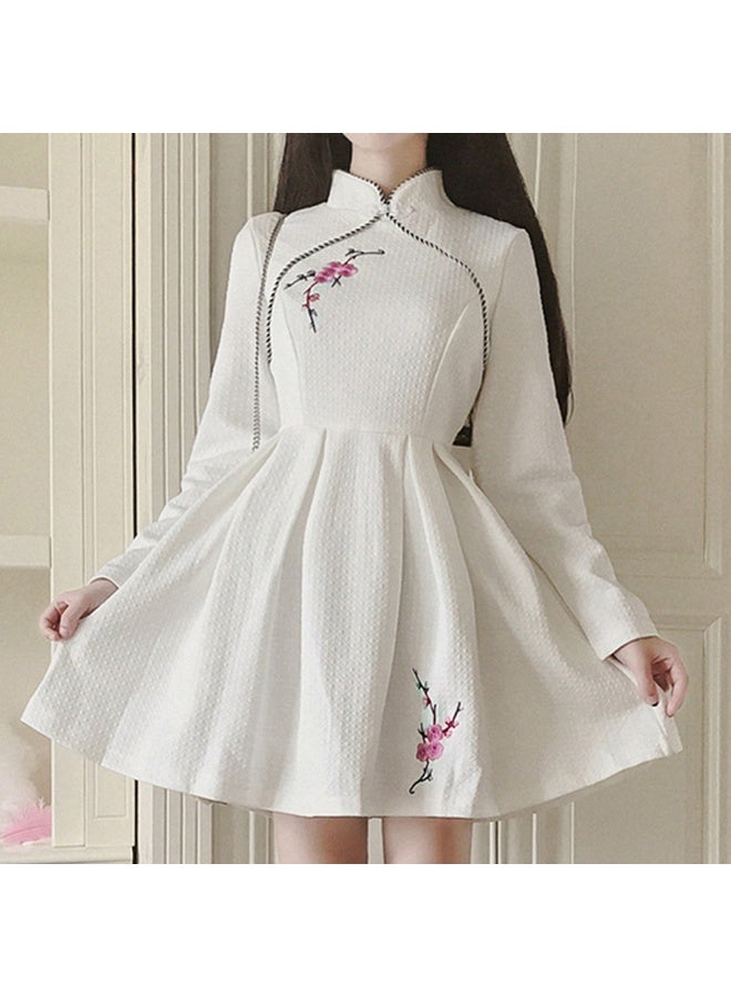 رقع تطريز زهرة البرقوق ملصقات قماشية زخرفية لإصلاح الملابس وتزيينها، مجموعة من 2 قطعة - Image 4