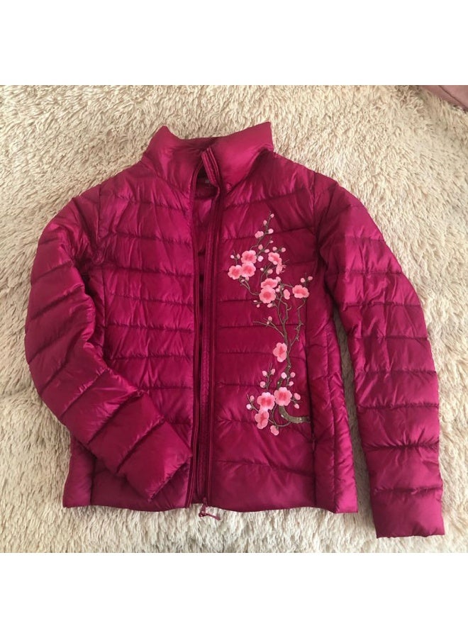 رقع تطريز زهرة البرقوق ملصقات قماشية زخرفية لإصلاح الملابس وتزيينها، مجموعة من 2 قطعة - Image 3