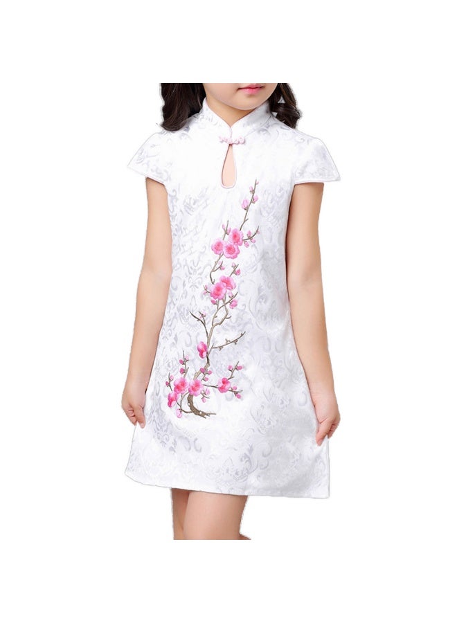 رقع تطريز زهرة البرقوق ملصقات قماشية زخرفية لإصلاح الملابس وتزيينها، مجموعة من 2 قطعة - Image 5