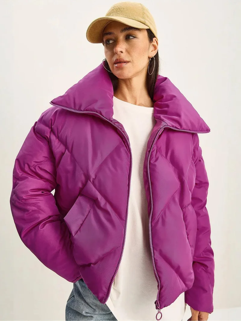 Bianco Lucci LUCCI Oversized Puffer Coat