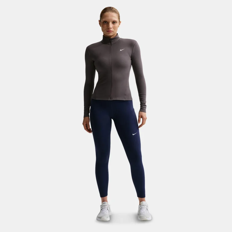 Nike Grey Women's One Fitted Dri-FIT Training Jacket for Women | Best Price UAE