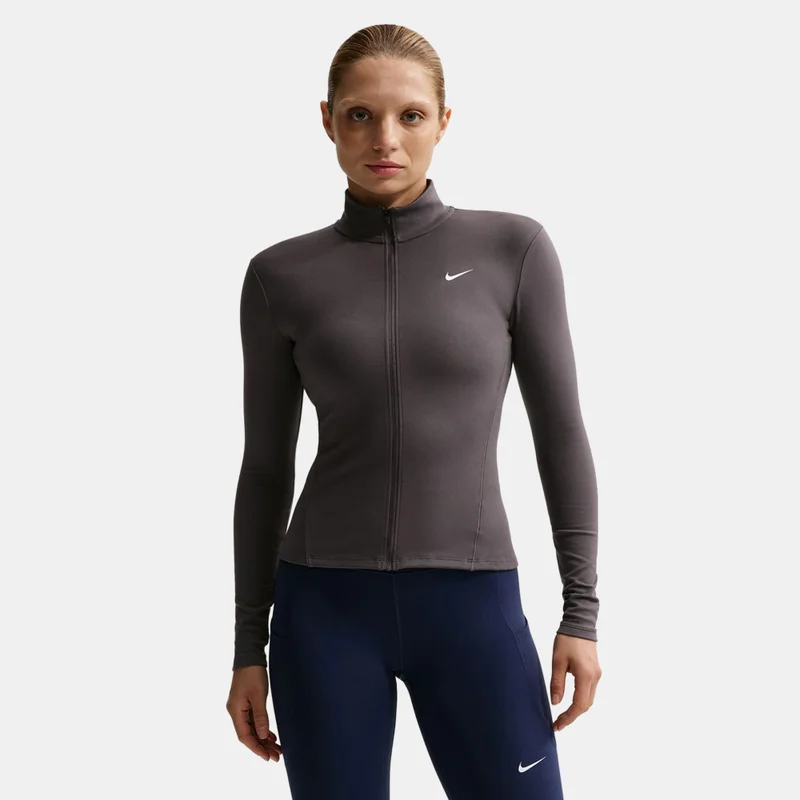 Nike Grey Women's One Fitted Dri-FIT Training Jacket for Women | Best Price UAE