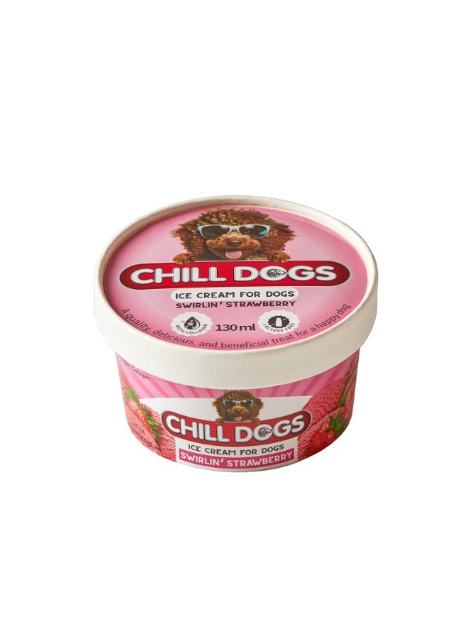 كوب "تشيل دوجز" (Chill Dogs) بالفراولة الممزوجة - 130 مل